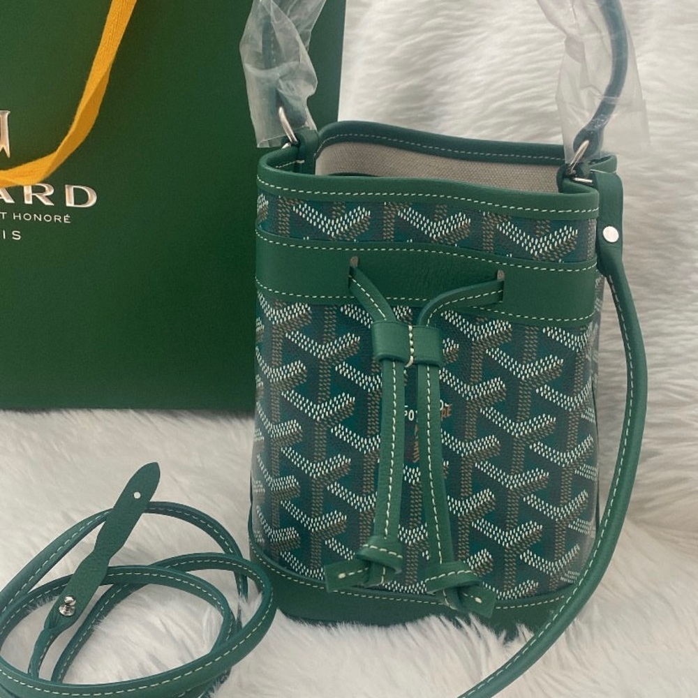 Goyard Petit Flot mini bag in green